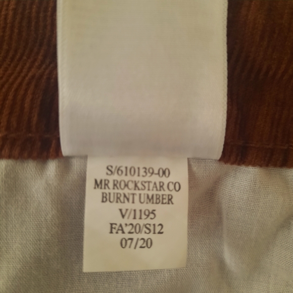 Womens Brown Burnt Umber Cordoroy Old Navy Rockstar Super Skinny Mid-Rise Sz 8 - Picture 9 of 11